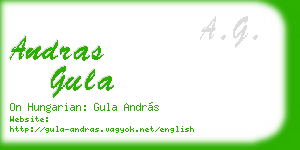 andras gula business card